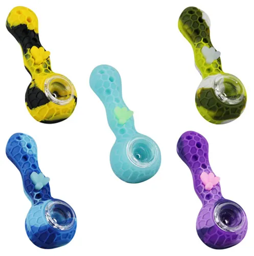 Product image of 4.15" Silicone Bee Hand Pipe