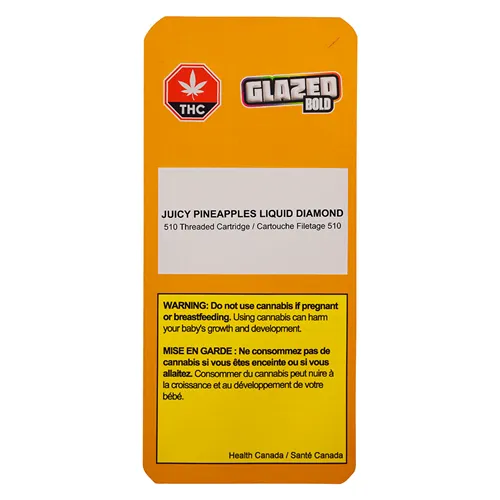 Juicy Pineapples DMND - Bold Glazed - 510 Cartridges