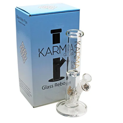 Product image of Karma, 9" Good Karma Skinny Straight Glass Bong
