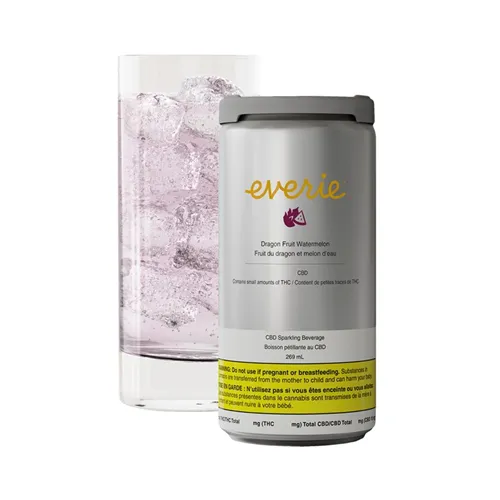 Product image of Dragon Fruit Watermelon CBD - Everie - Sparkling Water