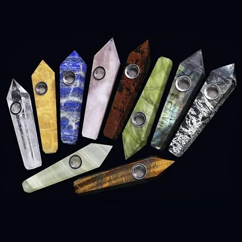 Product image of Kustom Kulture, 5" Stone Crystal Gem Pipe