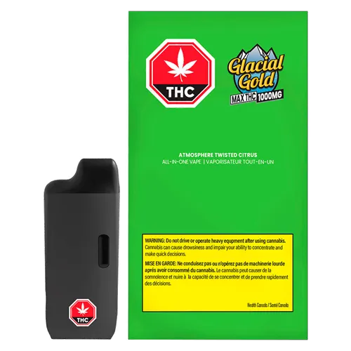MAX THC Twisted Citrus Atmosphere - Glacial Gold - Disposables