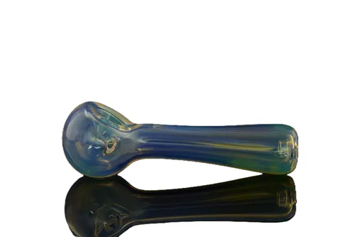Red Eye Glass, 4.5" Solid Colour Spoon Hand Pipe