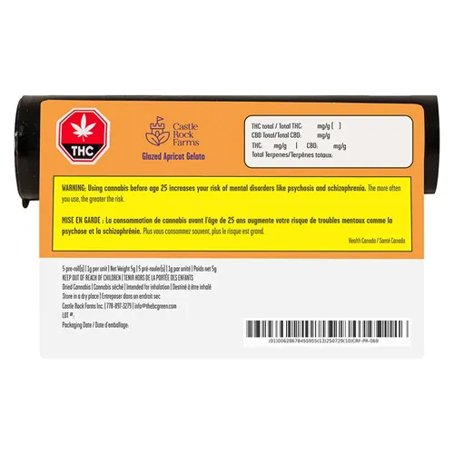 Glazed Apricot Gelato - Castle Rock Farms - Joints