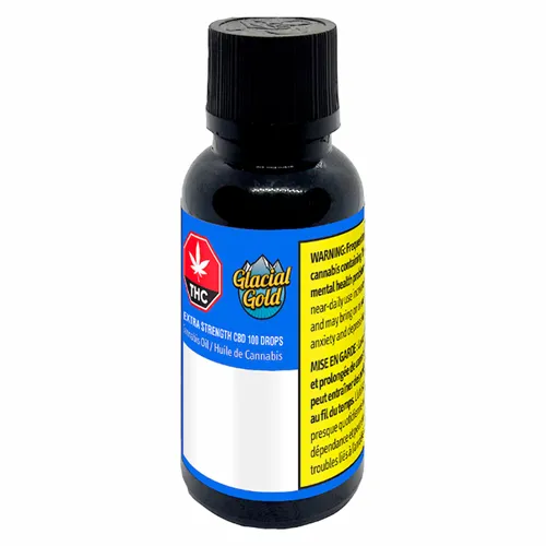 Extra Strength CBD 100 Drops - Glacial Gold - Ingestible Oils