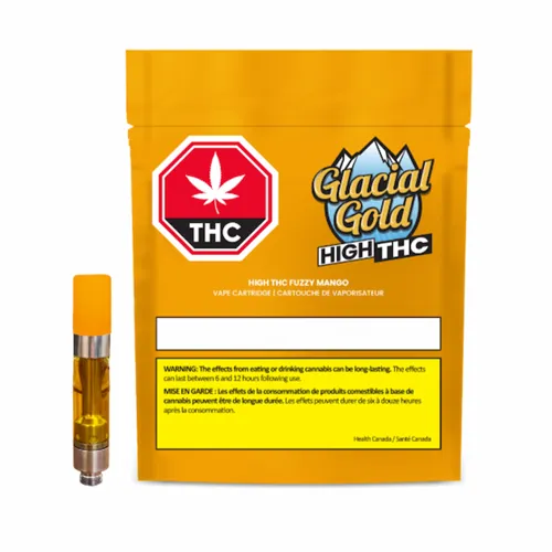 Product image of High THC Fuzzy Mango - Glacial Gold - 510 Cartridges