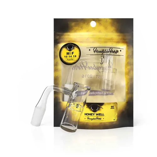 Product image of Honeybee, 14mm Quartz Honey Well Banger