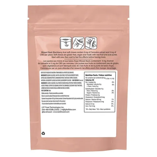1:1 Blackberry Acai Soft Chew - Blissed - Gummies