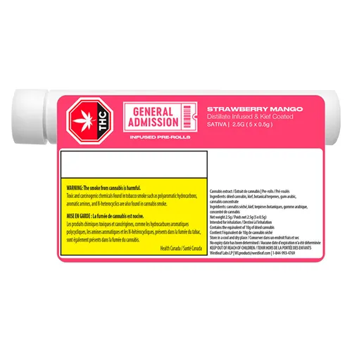 Strawberry Mango Distillate Infused - General Admission - Infused Joints