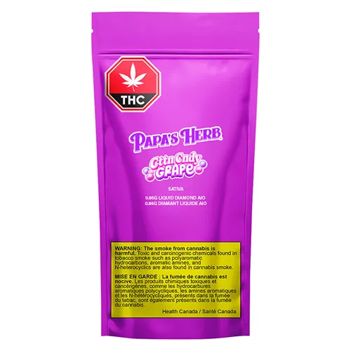 CttnCndy Grape Liquid Diamond AIO - Papa's Herb - Disposables