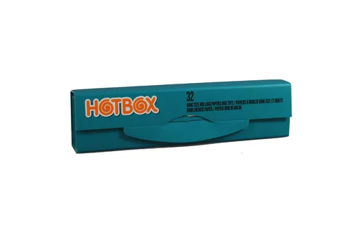 Product image of Hotbox, Unbleached Teal Rolling Papers w/ Tips