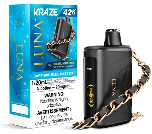 Product image of Sapphire Blue Razz Ice - Kraze Luna - Disposable