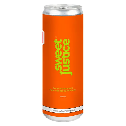 Pacific Island Punch 10THC + 10CBG - Sweet Justice - Minor Cannabinoid Drinks