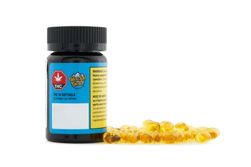 THC 10mg Softgels - Glacial Gold - Capsules