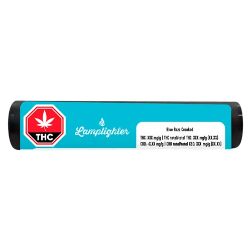 Blue Razz Cranked Diamond & Kief Coated Infused - Lamplighter - Infused Joints