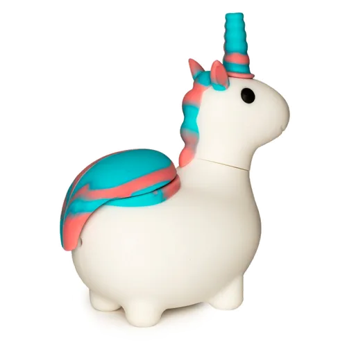 Product image of LIT Silicone, 4.75" Unicorn Hand Pipe