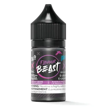 Product image of Groovy Grape Passionfruit Iced Salt Nic - Flavour Beast Salts - E-Liquid