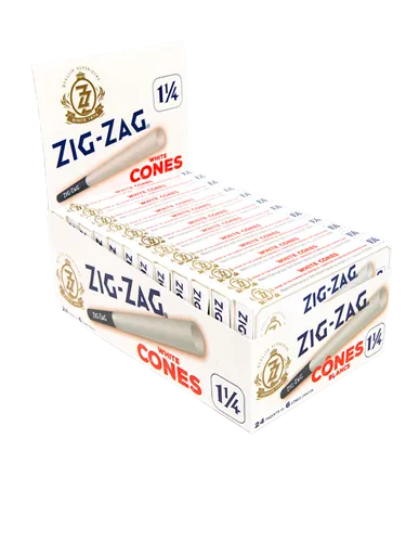 Product image of Zig-Zag, White Pre-Rolled Cones