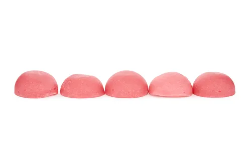 Product image of Ruby Grapefruit Live Rosin THC:CBG Higher Chews - Blast - Gummies