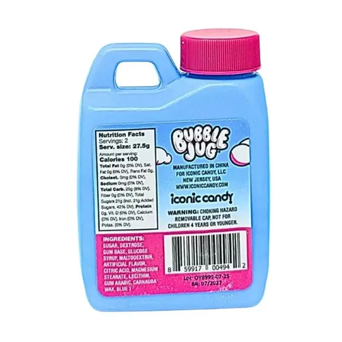 Bubble Jug, Bubblegum, Blue Raspberry