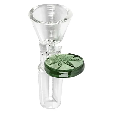 Product image of Red Eye Glass, 14mm Cone Pull-Out with Leaf