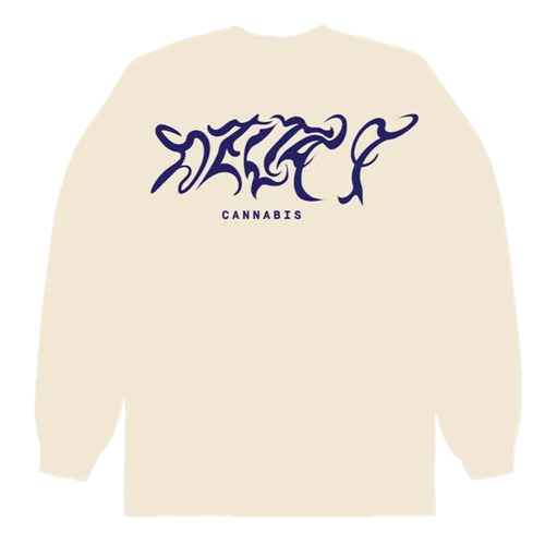 Product image of Delta 9, Cream Triangle Logo w/ Abstract T-Shirt