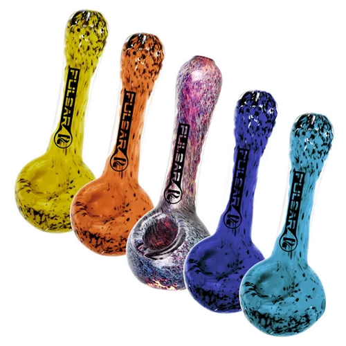 Product image of Pulsar, 4.5" Melting Color Fritted Spoon Pipe