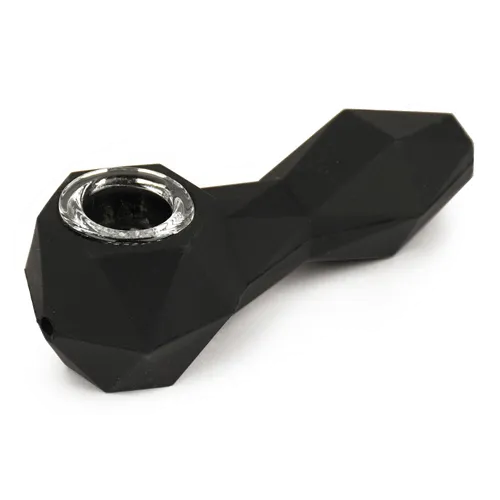 Product image of LIT Silicone, 4.25" Faceted Hand Pipe