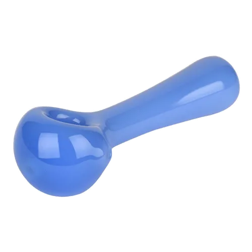 Red Eye Glass, 4.5" Solid Colour Spoon Hand Pipe