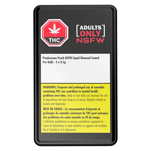 Promiscuous Peach NSFW Diamond Coated - Adults Only - Infused Joints