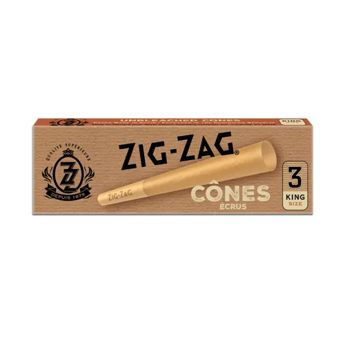 Zig-Zag, Unbleached King Size Cones