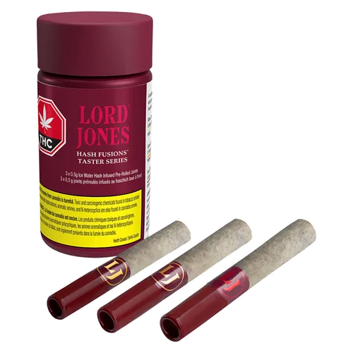Hash Fusions Taster Series - Lord Jones - Variety Infused Pre-Rolled