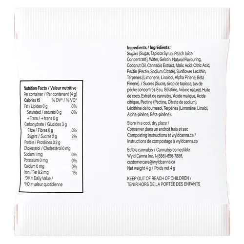 Real Fruit Peach HYBRID Multipack - Wyld - Gummies