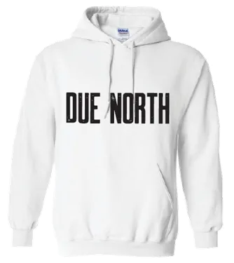 Product image of Due North, White Fleece Hoodie