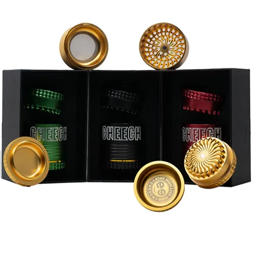 Product image of Cheech, 2.5" 4 Piece Quick Release With Ash Tray Metal Grinder