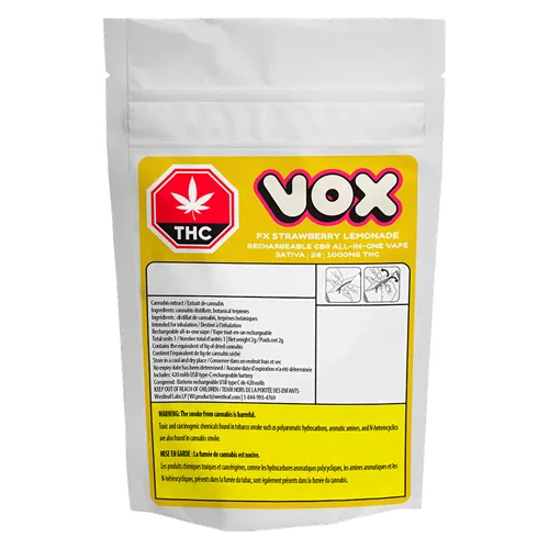 FX Strawberry Lemonade CBG All-In-One - Vox - Disposables