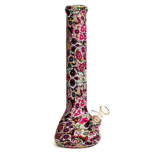 Product image of LIT Silicone, 13.5" Beaker Tube w/ Glass Downstem & Bowl