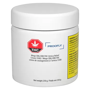 Product image of Mega CBG:CBD:THC Arnica Relief Cream 5500 - Proofly - Infused Body