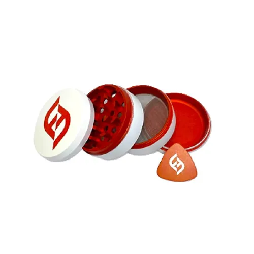 Fire and Flower, 4 Piece 2.5" Metal Grinder w/ Stash Tin