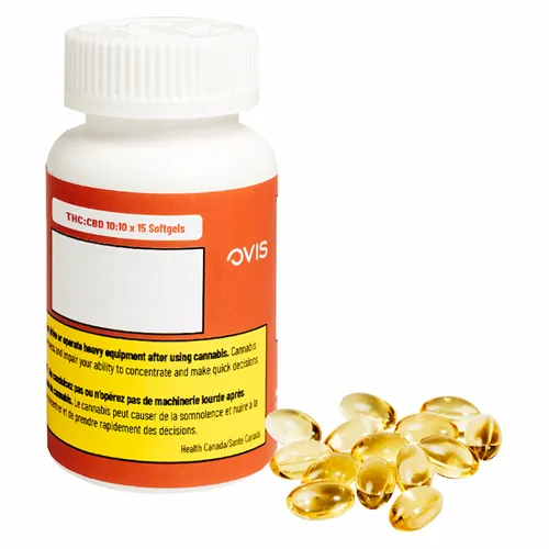 THC:CBD 10:10 Softgels - Ovis - Capsules
