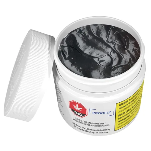 Product image of Natural Charcoal CBD Face Mask - Proofly - Topicals