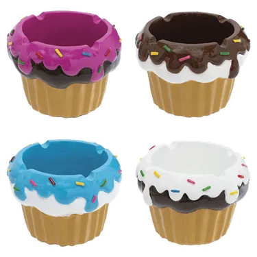 Product image of Fujima, 3.25" Cupcake Polystone Ashtray