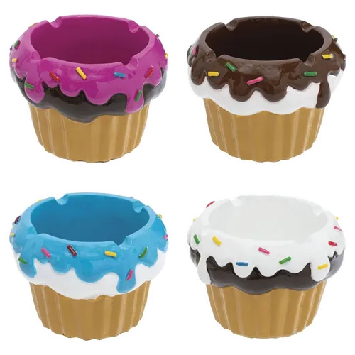 Product image of Fujima, 3.25" Cupcake Polystone Ashtray