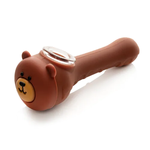 Product image of LIT Silicone, Teddy Bear Hand Pipe