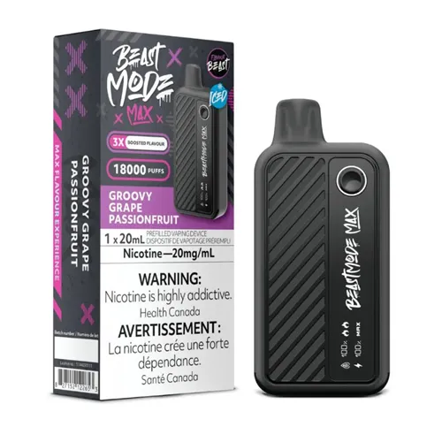 Product image of Groovy Grape Passionfruit - Flavour Beast Mode Max - Disposable