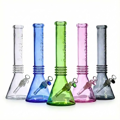 Product image of Blueberry, 16" Quadruple Ring Beaker Glass Bong