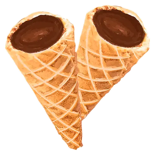 Product image of Caramel Chocolate Live Rosin Waffle Cones - A-Ha! - Chocolates
