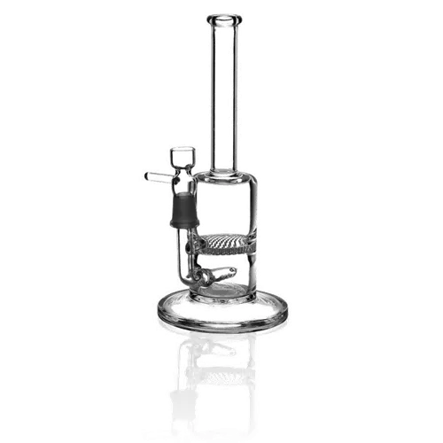 Product image of 9" 4mm Male Inline Waterpipe w/ Herb Slide