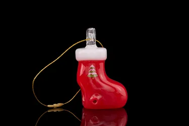 Product image of 2.5" Smokable Ornament Hand Pipe w Hanger, Stocking