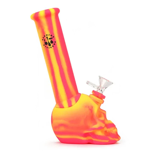 Product image of LIT Silicone, 8.75" Skull Base Water Pipe